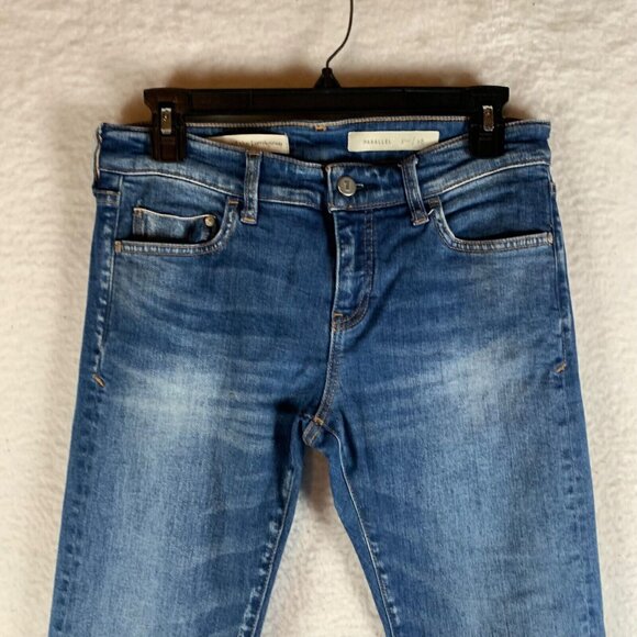 Pilcro and the Letterpress Women's Mid-rise Straight Parallel Jeans Size 28 9524 - Picture 2 of 15